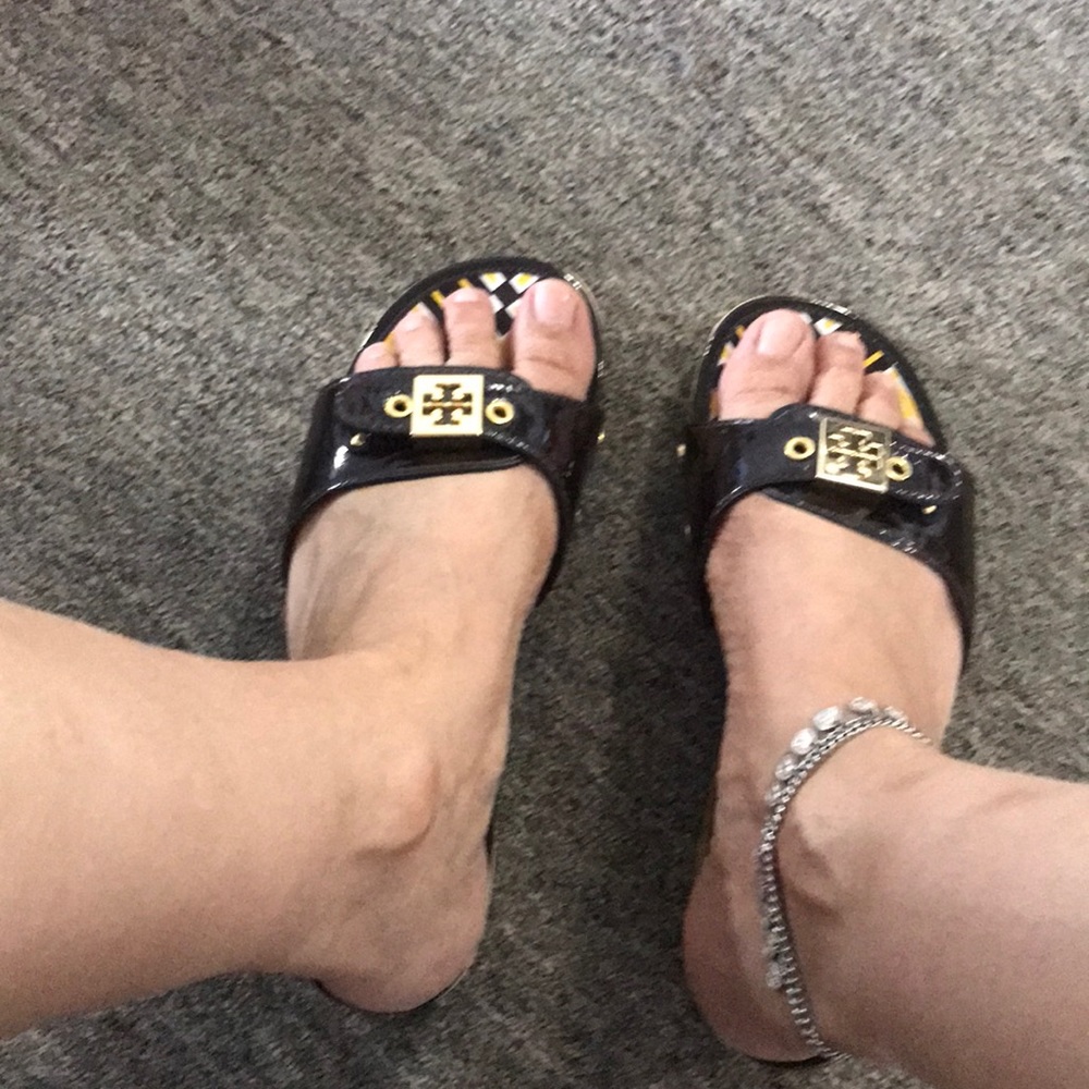 Tory Burch slip on sandals